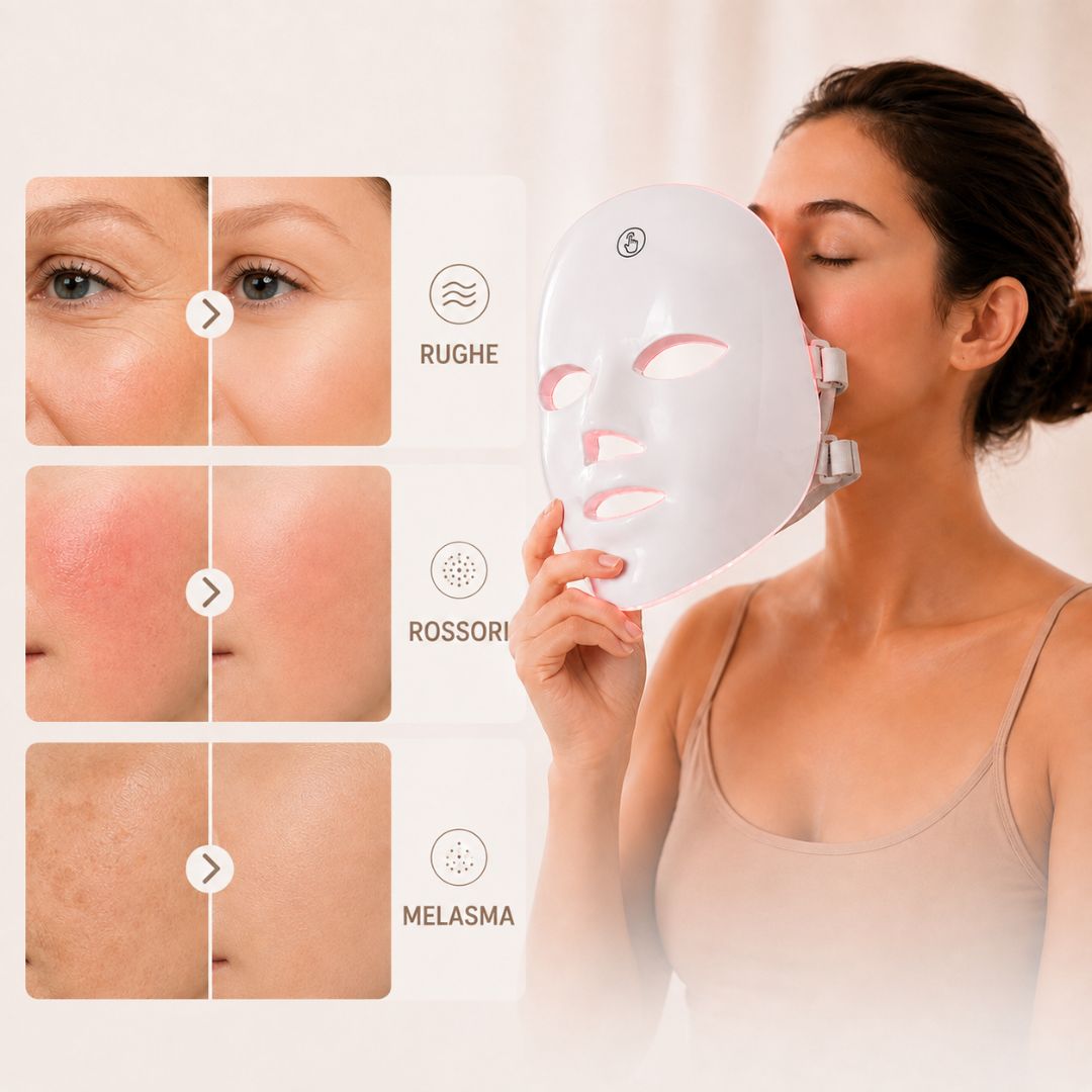 FaceGlow™ — Maschera LED Viso Premium